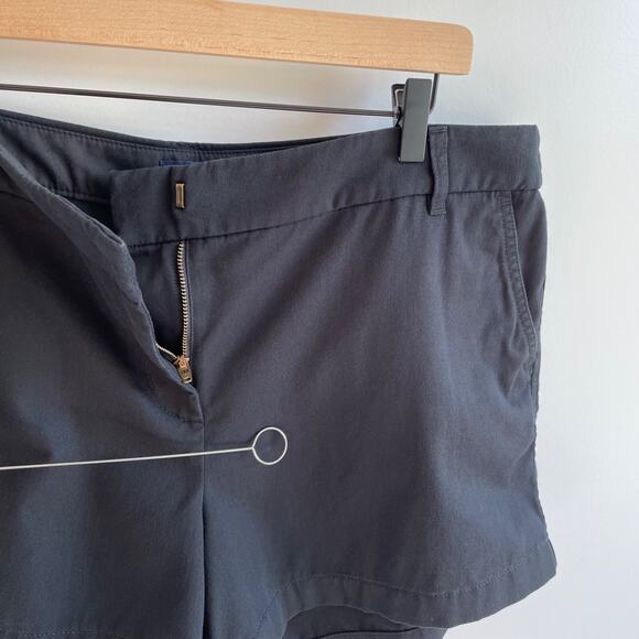 J Crew Womens Classic Chino Shorts 3" Size 16 Black Casual Preppy Minimalist - Picture 4 of 8